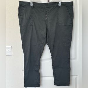 Universal Thread Button-fly Skinny Jeans - Dark Green/Teal - size 24WR